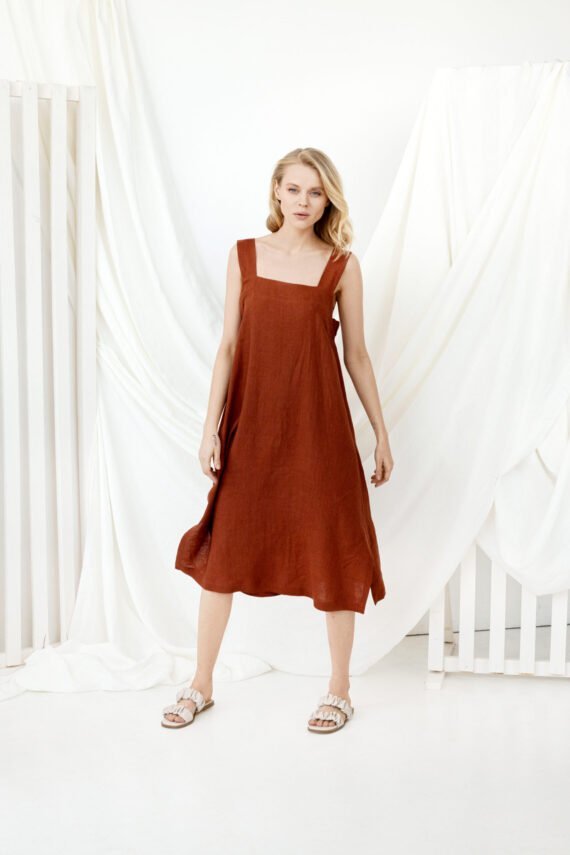 Adatyte Linine Suknele Paula Midi Ilgio Plyta D 2 Adatyte Linine Suknele Paula Midi Ilgio Plyta D 2