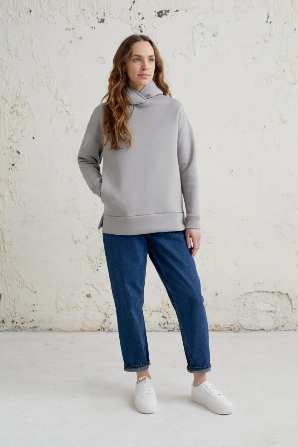 Moteriškas džemperis su gobtuvu JUSTA