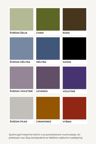 Adatyte Spalvu Palate Sena