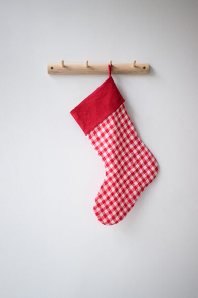 Raudona Languota Linine Kojine Dovanoms